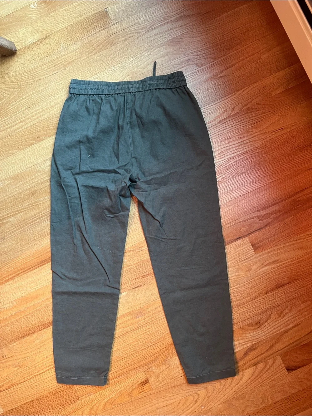 J. Crew Olive Green Drawstring cropped pants size 2